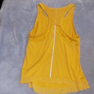 Shirt, yellow top, workout tank, medium
